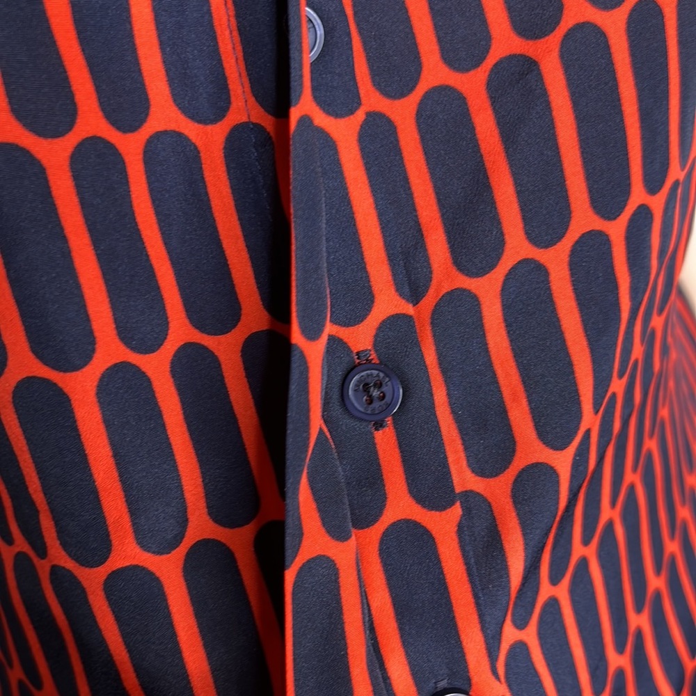 Michael Kors Printed Button Up Tanktop Size 2 - image 5